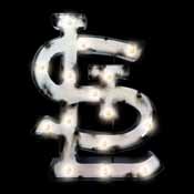 STL Cardinals Lighted Recycled Metal Sign, 545-2008